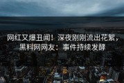 网红又爆丑闻！深夜刚刚流出花絮，黑料网网友：事件持续发酵
