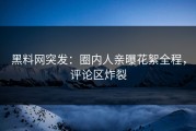黑料网突发：圈内人亲曝花絮全程，评论区炸裂