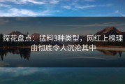 探花盘点：猛料3种类型，网红上榜理由彻底令人沉沦其中