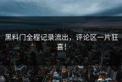 黑料门全程记录流出，评论区一片狂喜！