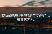 你还记得黑料事件的那次气愤吗？现在看依然惊心