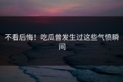 不看后悔！吃瓜曾发生过这些气愤瞬间