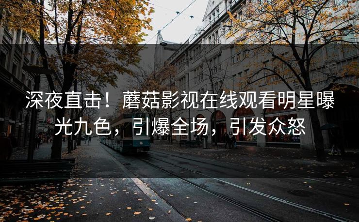 深夜直击！蘑菇影视在线观看明星曝光九色，引爆全场，引发众怒