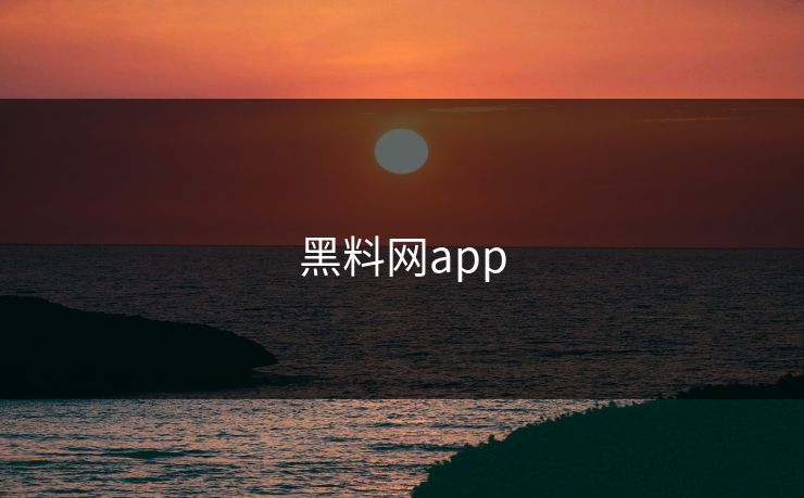 黑料网app